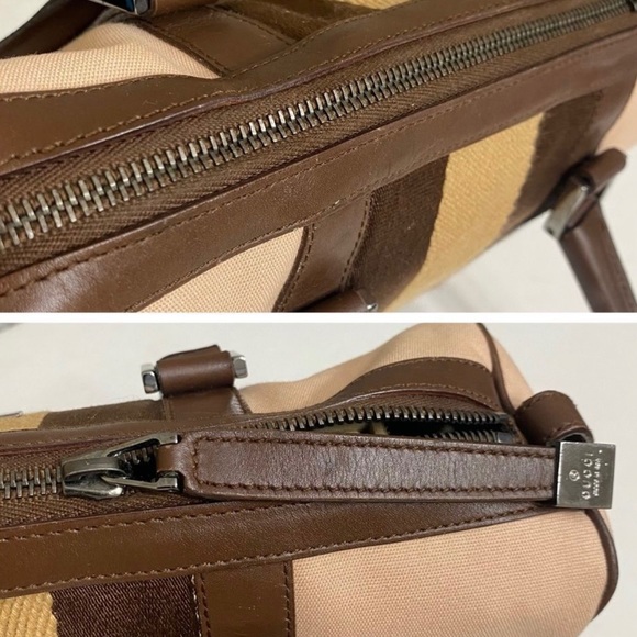 GUCCI Pink Canvas/Leather Handbag 👜 - Picture 6 of 10